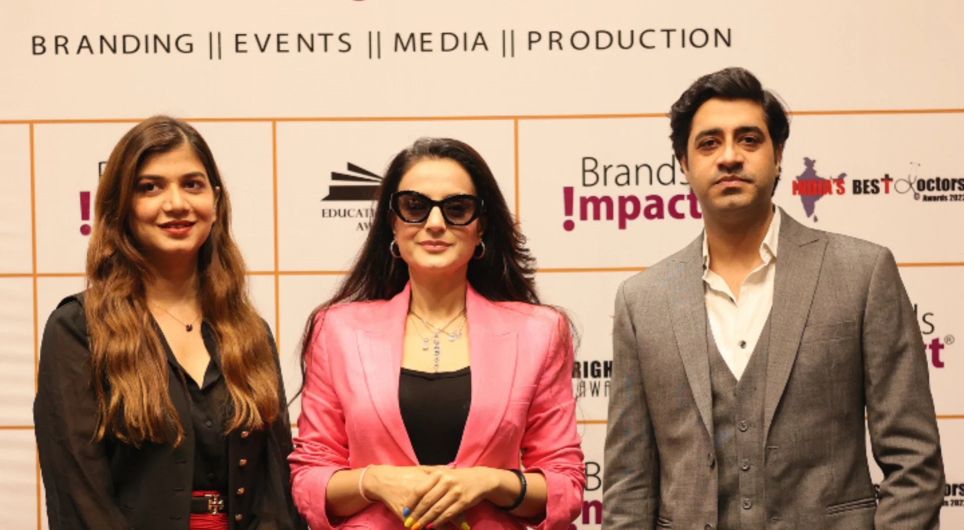 Ameesha Patel with Amol Monga and Ankita Singh